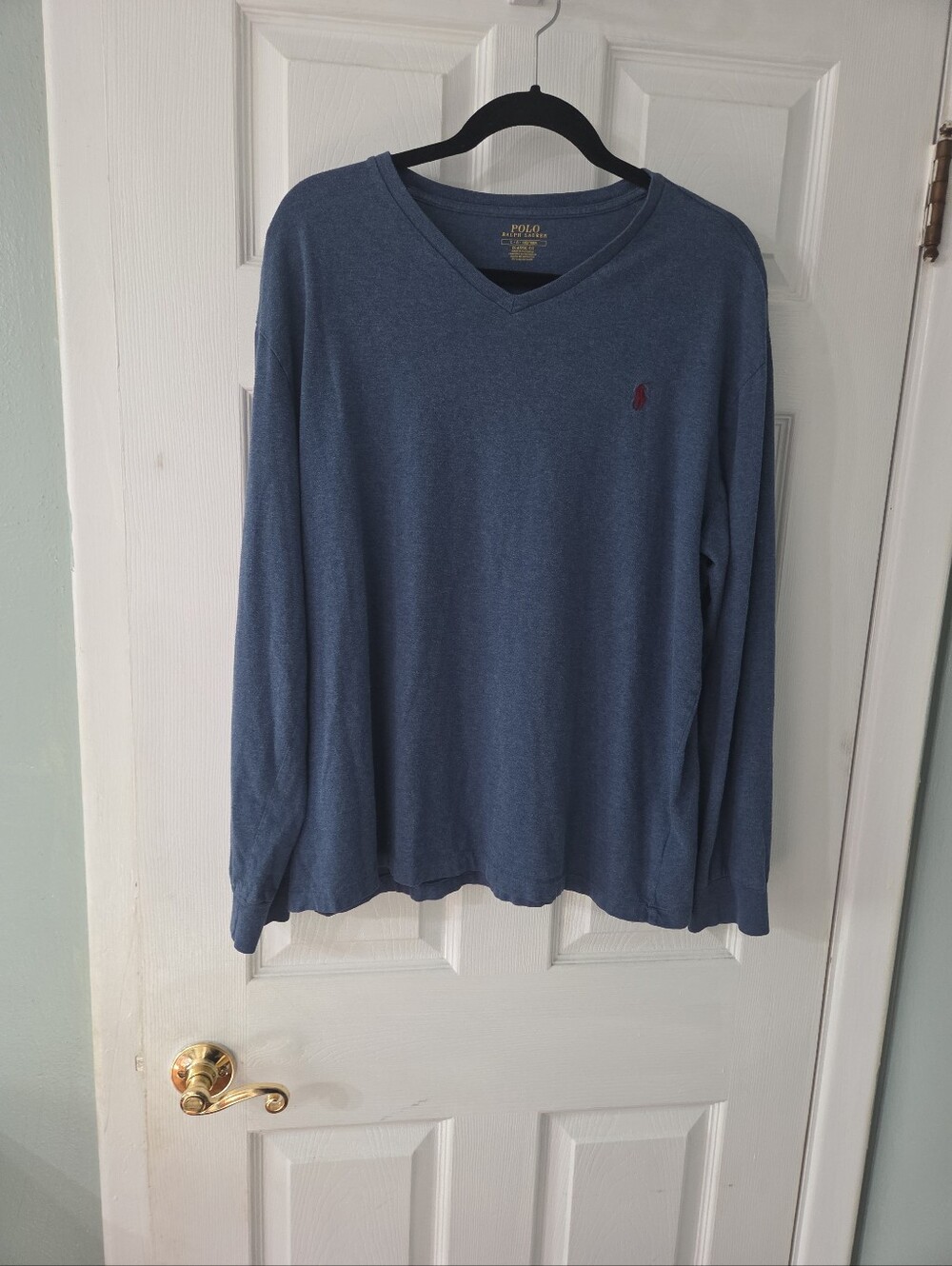 Polo by Ralph Lauren BlueV-Neck Classic Fit  Pullover. L